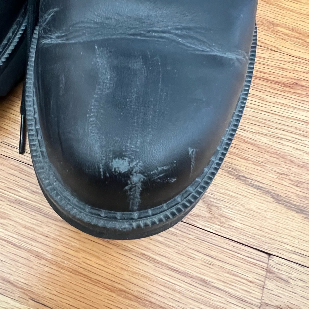 Rockport Black Leather Lace-Up Oxfords - Picture 4 of 7